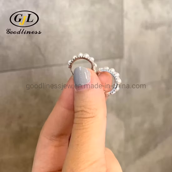 Brincos femininos de pérolas de água doce com cintura pequena por atacado joias redondas